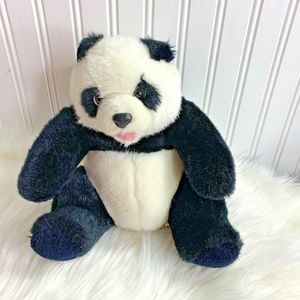 Juans Corp Panda Bear Plush Stuffed Animal Toy 10 in Tall Black White
